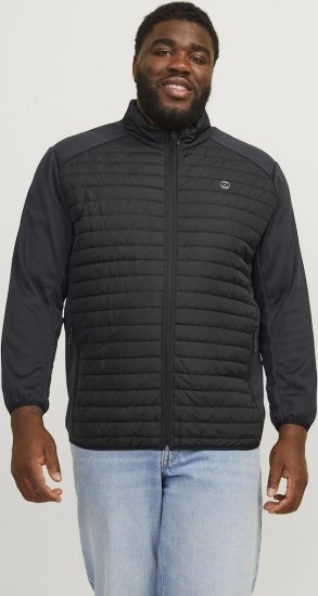 Jack & Jones MULTI SET-IN Sleeves Quilted Jacket With Collar Black - Jakid ja joped - Joped, suured suurused: 2XL – 12XL
