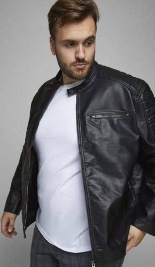 Jack & Jones ROCKY Jacket Black - Jakid ja joped - Joped, suured suurused: 2XL – 12XL