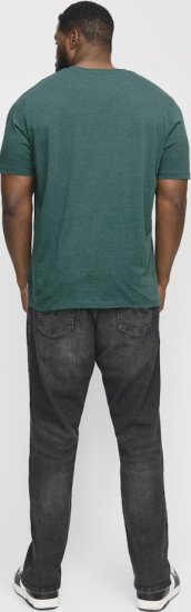 Jack & Jones ORGANIC T-Shirt Green/Melange - T-särgid - Suured T-särgid 2XL – 14XL