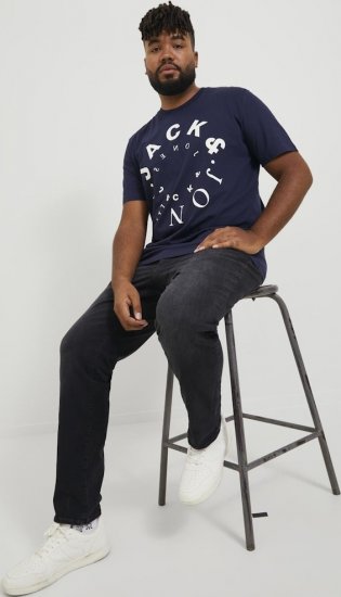 Jack & Jones GLENN FOX GE 147 Jeans Black Denim - Teksad ja püksid - Meeste suured teksad W40 – W70