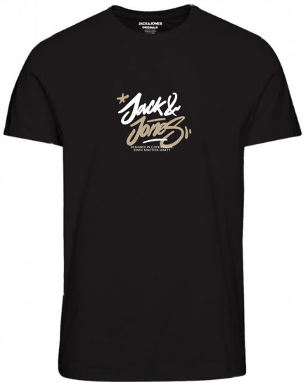 Jack & Jones JORSEQUOIA T-Shirt Black - T-särgid - Suured T-särgid 2XL – 14XL