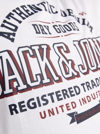 Jack & Jones JJELOGO O-Neck T-Shirt White - T-särgid - Suured T-särgid 2XL – 14XL