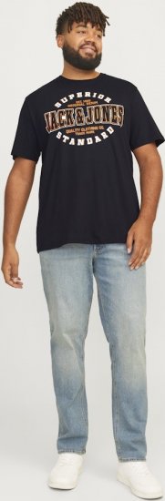 Jack & Jones LOGO O-Neck T-Shirt Black - T-särgid - Suured T-särgid 2XL – 14XL