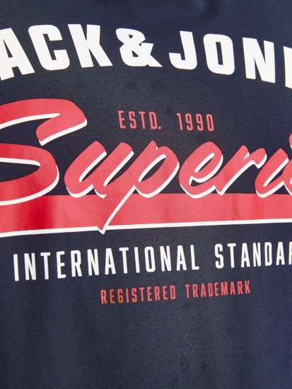 Jack & Jones LOGO O-Neck T-Shirt Dark Blue - T-särgid - Suured T-särgid 2XL – 14XL