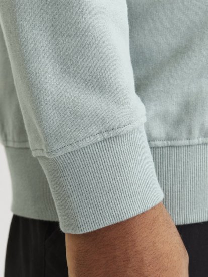 Jack & Jones HUDSON Sweatshirt Iceberg Green - Sviitrid ja dressipluusid - Meeste suured kapuutsiga jakid suurustes 2XL – 14XL