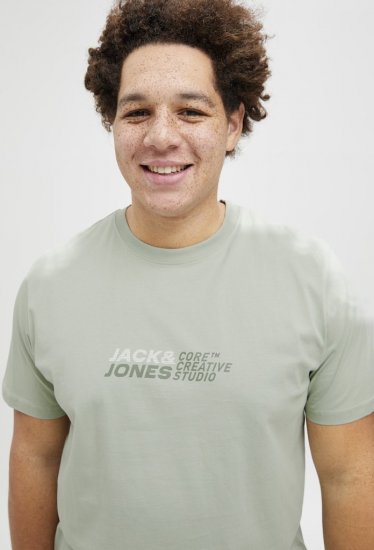 Jack & Jones Tarmac Branding Crew Neck T-Shirt Green - T-särgid - Suured T-särgid 2XL – 14XL