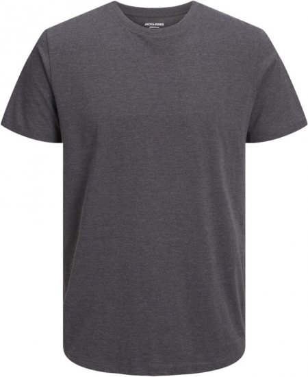 Jack & Jones ORGANIC T-Shirt Dark Grey Melange - T-särgid - Suured T-särgid 2XL – 14XL