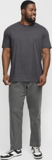 Jack & Jones ORGANIC T-Shirt Dark Grey Melange - T-särgid - Suured T-särgid 2XL – 14XL