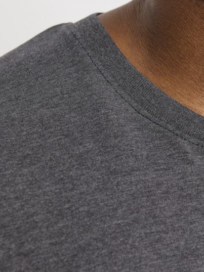 Jack & Jones ORGANIC T-Shirt Dark Grey Melange - T-särgid - Suured T-särgid 2XL – 14XL