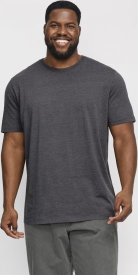 Jack & Jones ORGANIC T-Shirt Dark Grey Melange - T-särgid - Suured T-särgid 2XL – 14XL