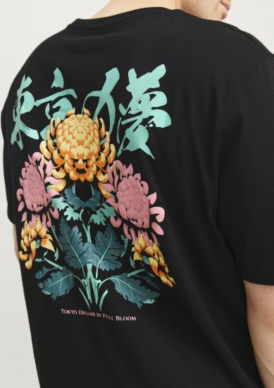 Jack & Jones Dreams Front & Back Print Crew Neck T-Shirt Black - T-särgid - Suured T-särgid 2XL – 14XL