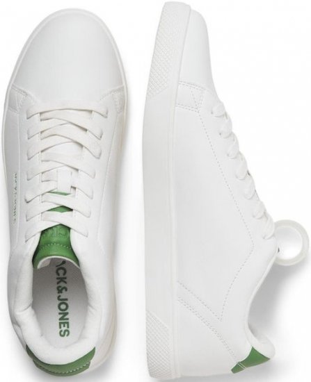 Jack & Jones Bosley Sneakers White/MEDIUM GREEN - Meeste jalatsid 40-52 - 