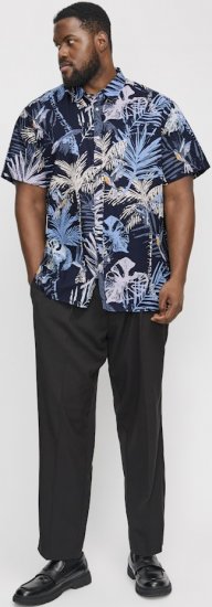 Jack & Jones Hawaii AOP Shirt Blue - Särgid - Meeste suured särgid 2XL – 8XL