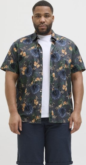 Jack & Jones Hawaii AOP Shirt Grey - Särgid - Meeste suured särgid 2XL – 8XL