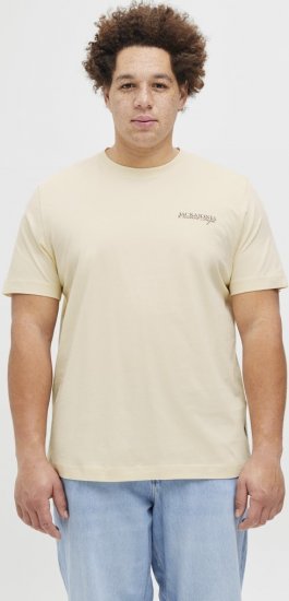 Jack & Jones Boston Photo Crew Neck T-Shirt Antique White - T-särgid - Suured T-särgid 2XL – 14XL