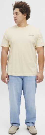 Jack & Jones Boston Photo Crew Neck T-Shirt Antique White - T-särgid - Suured T-särgid 2XL – 14XL