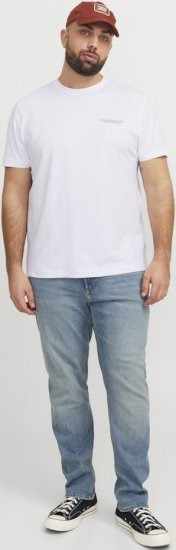 Jack & Jones Boston Photo Crew Neck T-Shirt Bright White - T-särgid - Suured T-särgid 2XL – 14XL