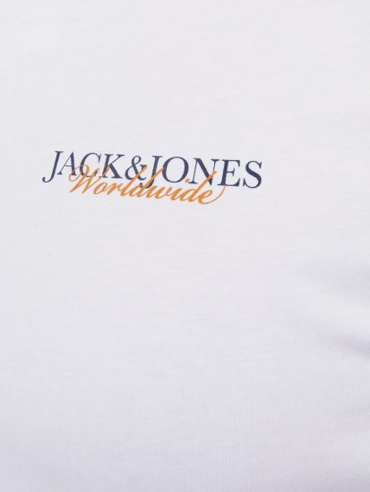 Jack & Jones Boston Photo Crew Neck T-Shirt Bright White - T-särgid - Suured T-särgid 2XL – 14XL