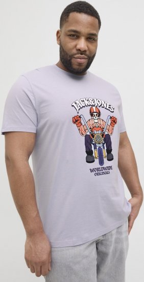 Jack & Jones Anatomy Skull Crew Neck T-Shirt Violet - T-särgid - Suured T-särgid 2XL – 14XL