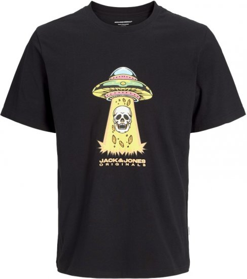 Jack & Jones Anatomy Skull Crew Neck T-Shirt Black - T-särgid - Suured T-särgid 2XL – 14XL