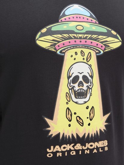 Jack & Jones Anatomy Skull Crew Neck T-Shirt Black - T-särgid - Suured T-särgid 2XL – 14XL
