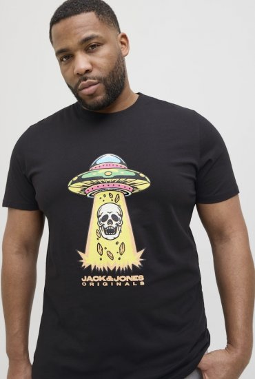 Jack & Jones Anatomy Skull Crew Neck T-Shirt Black - T-särgid - Suured T-särgid 2XL – 14XL