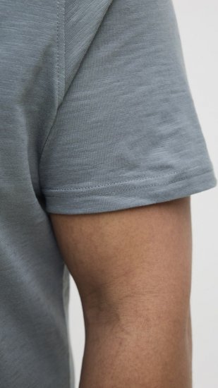 Jack & Jones Split Pocket Print T-Shirt Grey - T-särgid - Suured T-särgid 2XL – 14XL