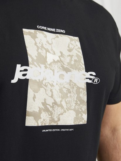 Jack & Jones Tarmac Camo Crew Neck T-Shirt Black - T-särgid - Suured T-särgid 2XL – 14XL