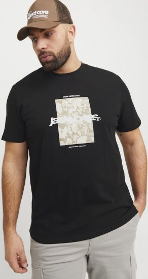 Jack & Jones Tarmac Camo Crew Neck T-Shirt Black - T-särgid - Suured T-särgid 2XL – 14XL