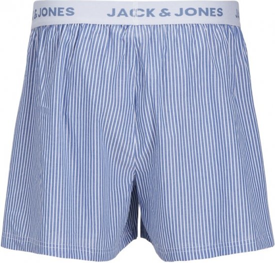 Jack & Jones TOKYO Woven Coronet Blue - Blue Stripes Boxers 3-Pack Black - Aluspesu ja ujumisriided - Aluspesu 2XL-8XL