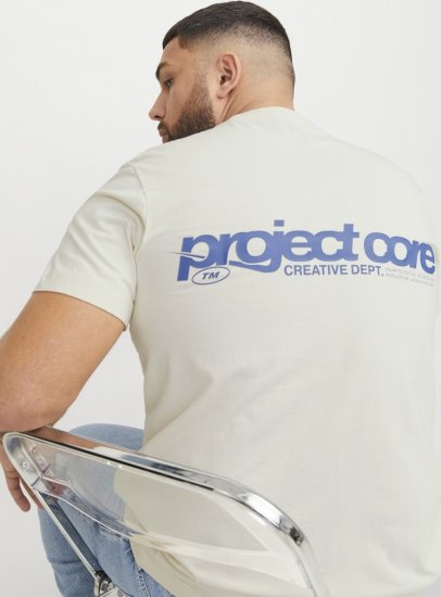 Jack & Jones Union Front & Back Print Crew Neck T-Shirt Yellow - T-särgid - Suured T-särgid 2XL – 14XL