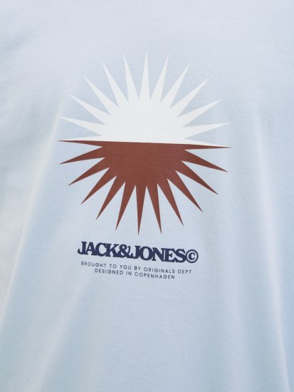 Jack & Jones Vira Branding Crew Neck T-Shirt Skyway - T-särgid - Suured T-särgid 2XL – 14XL