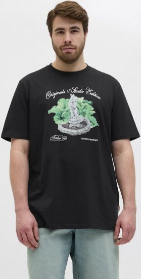 Jack & Jones Hydra Crew Neck T-Shirt Black - T-särgid - Suured T-särgid 2XL – 14XL