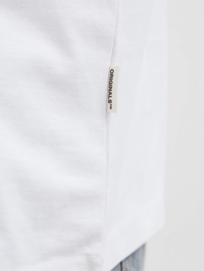 Jack & Jones Hydra Crew Neck T-Shirt Bright White - T-särgid - Suured T-särgid 2XL – 14XL