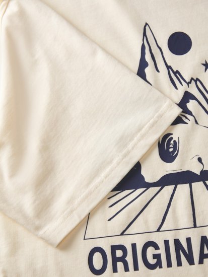 Jack & Jones Bellagio Collage Crew Neck T-Shirt Antique White - T-särgid - Suured T-särgid 2XL – 14XL