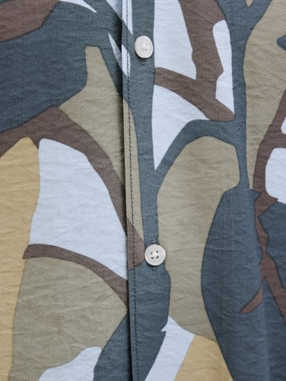 Jack & Jones Vira Marshall AOP Short Sleeve Shirt Silver Sage - Särgid - Meeste suured särgid 2XL – 8XL