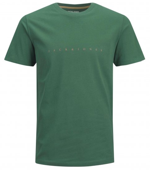Jack & Jones JJFONT T-Shirt Green - T-särgid - Suured T-särgid 2XL – 14XL