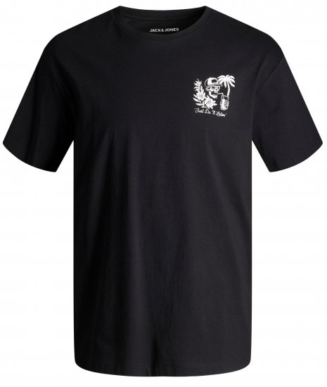 Jack & Jones JJCHILLER With Back Print Black - T-särgid - Suured T-särgid 2XL – 14XL