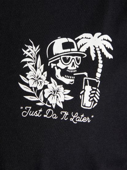 Jack & Jones JJCHILLER With Back Print Black - T-särgid - Suured T-särgid 2XL – 14XL