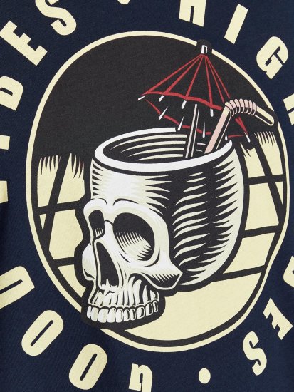 Jack & Jones JJEUSTACE T-Shirt Navy - T-särgid - Suured T-särgid 2XL – 14XL