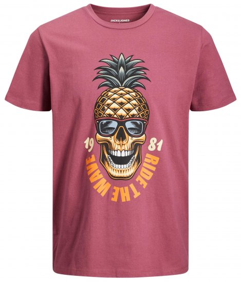 Jack & Jones JJEUSTACE T-Shirt Pink - T-särgid - Suured T-särgid 2XL – 14XL
