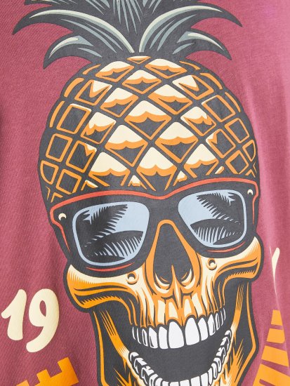 Jack & Jones JJEUSTACE T-Shirt Pink - T-särgid - Suured T-särgid 2XL – 14XL