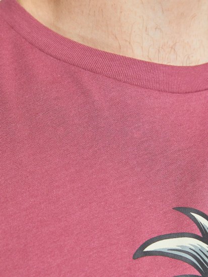 Jack & Jones JJEUSTACE T-Shirt Pink - T-särgid - Suured T-särgid 2XL – 14XL