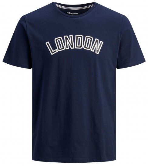 Jack & Jones JJCITY T-Shirt Navy - T-särgid - Suured T-särgid 2XL – 14XL