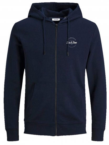 Jack & Jones JJDUSTY Hoodie Navy - Sviitrid ja dressipluusid - Meeste suured kapuutsiga jakid suurustes 2XL – 14XL