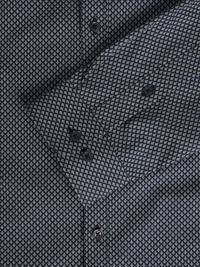 Jack & Jones JPRBLACARDIFF Print LS Shirt Navy - Särgid - Meeste suured särgid 2XL – 8XL