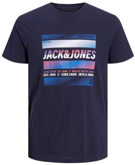 Jack & Jones JCOARC T-Shirt Navy - T-särgid - Suured T-särgid 2XL – 14XL