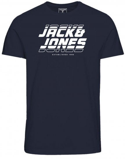 Jack & Jones JCOELLIOT T-Shirt Navy Blazer - T-särgid - Suured T-särgid 2XL – 14XL