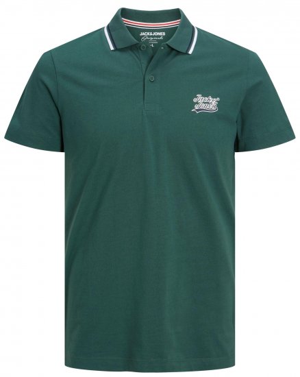 Jack & Jones JORTREVOR Polo Shirt Trekking Green - Polosärgid - Meeste suured polosärgid 2XL – 8XL