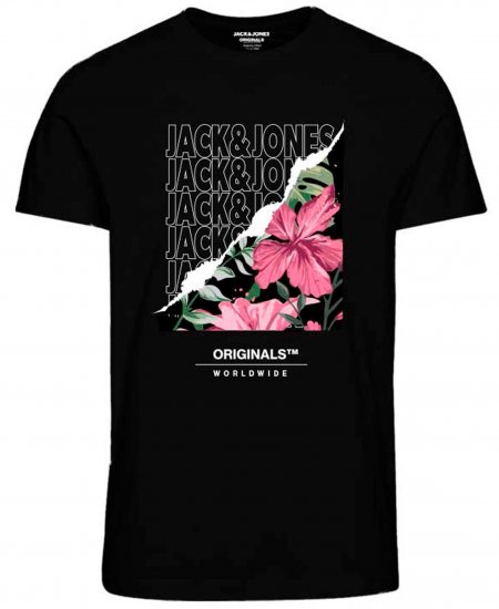 Jack & Jones JORBOOSTER T-Shirt Black - T-särgid - Suured T-särgid 2XL – 14XL